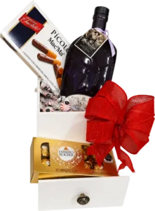 Alhajero Natalia de DILSA, regalo ejecutivo en Torreón: mezcal Doña Natalia, galletas Pícolo y Ferrero Rocher
