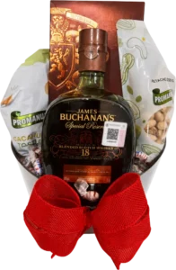 Corazón de Madera de DILSA, regalo ejecutivo en Gómez Palacio: Buchanan's 18 años, cacahuate y pistache