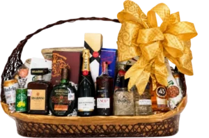 Arcón Premier de DILSA, regalo ejecutivo en Torreón: champagne Moët Chandon, whisky Buchanan's 18 años y cognac