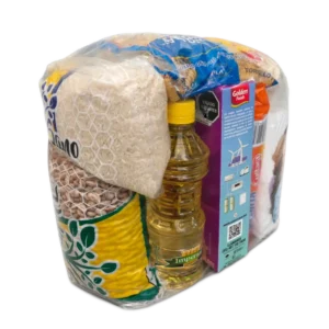 Despensa No. 4 de DILSA para empresas en Torreón: arroz, frijol, aceite y caja de cereal